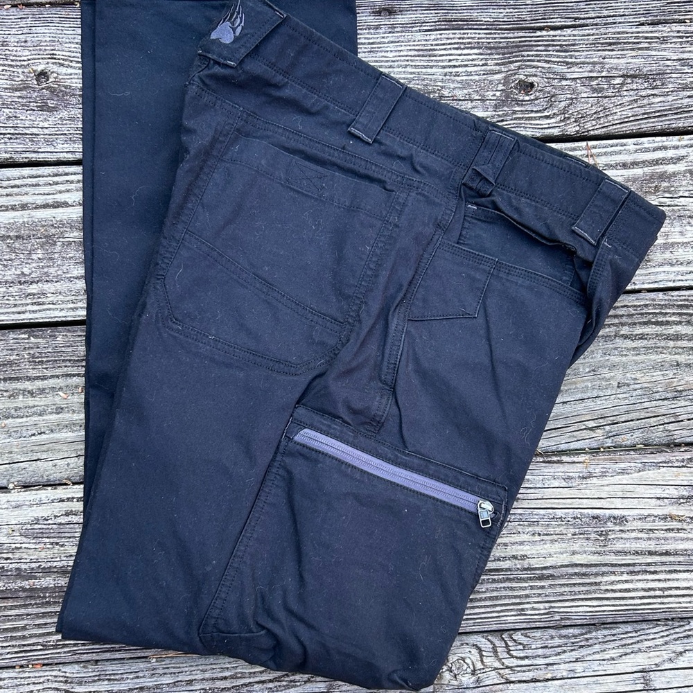 Alaskan Hardgear Cargo Pants 36 Black Tactical Work Hiking Outdoor Duluth AKHG - Picture 2 of 4